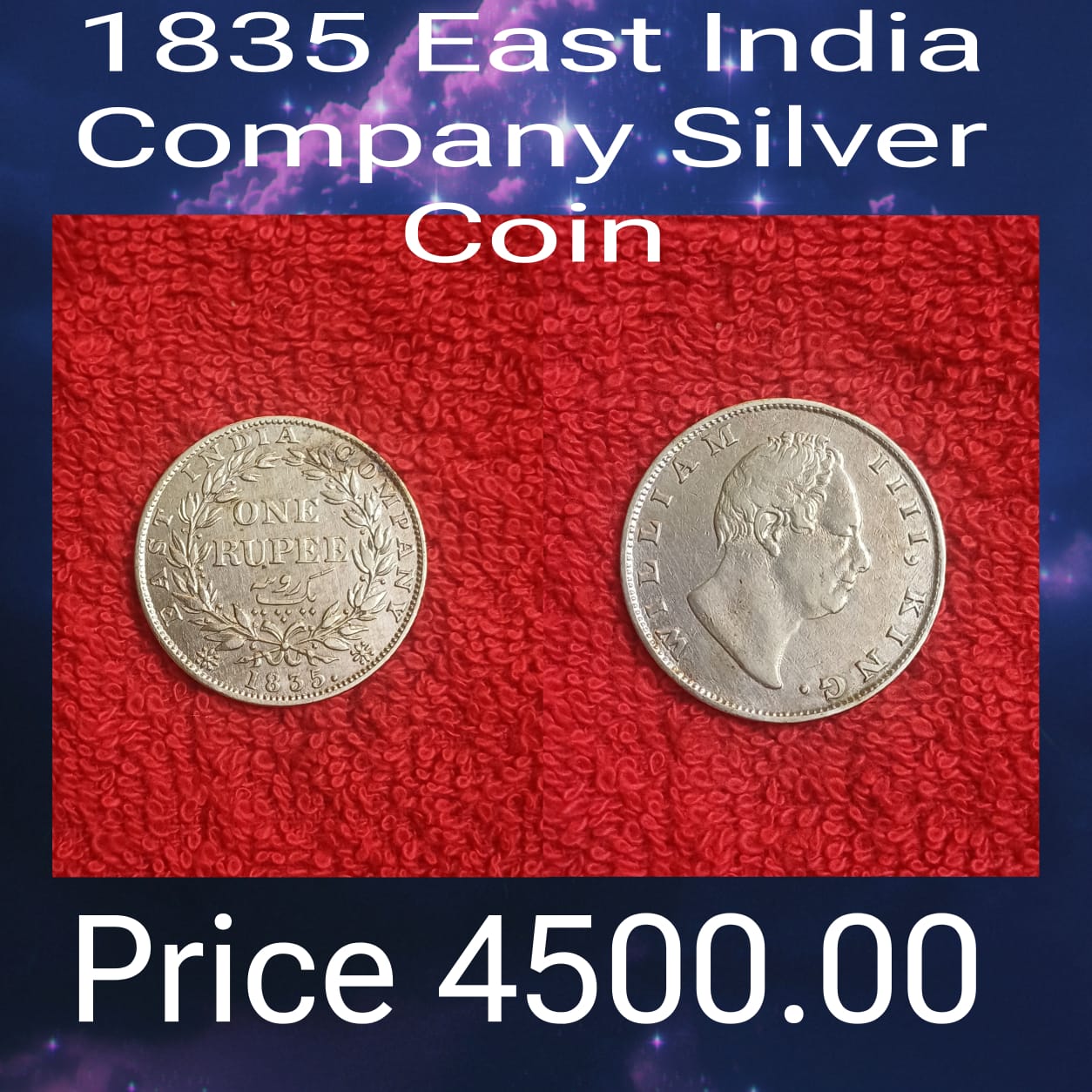 1835 year silver coin