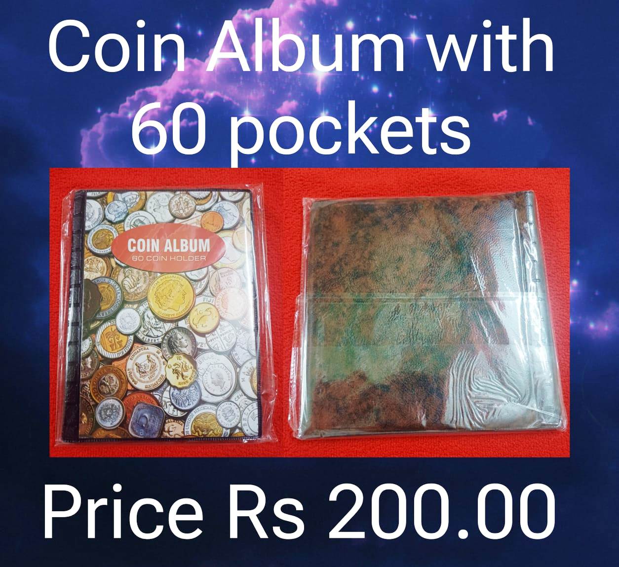 coin album with 60 pockets
