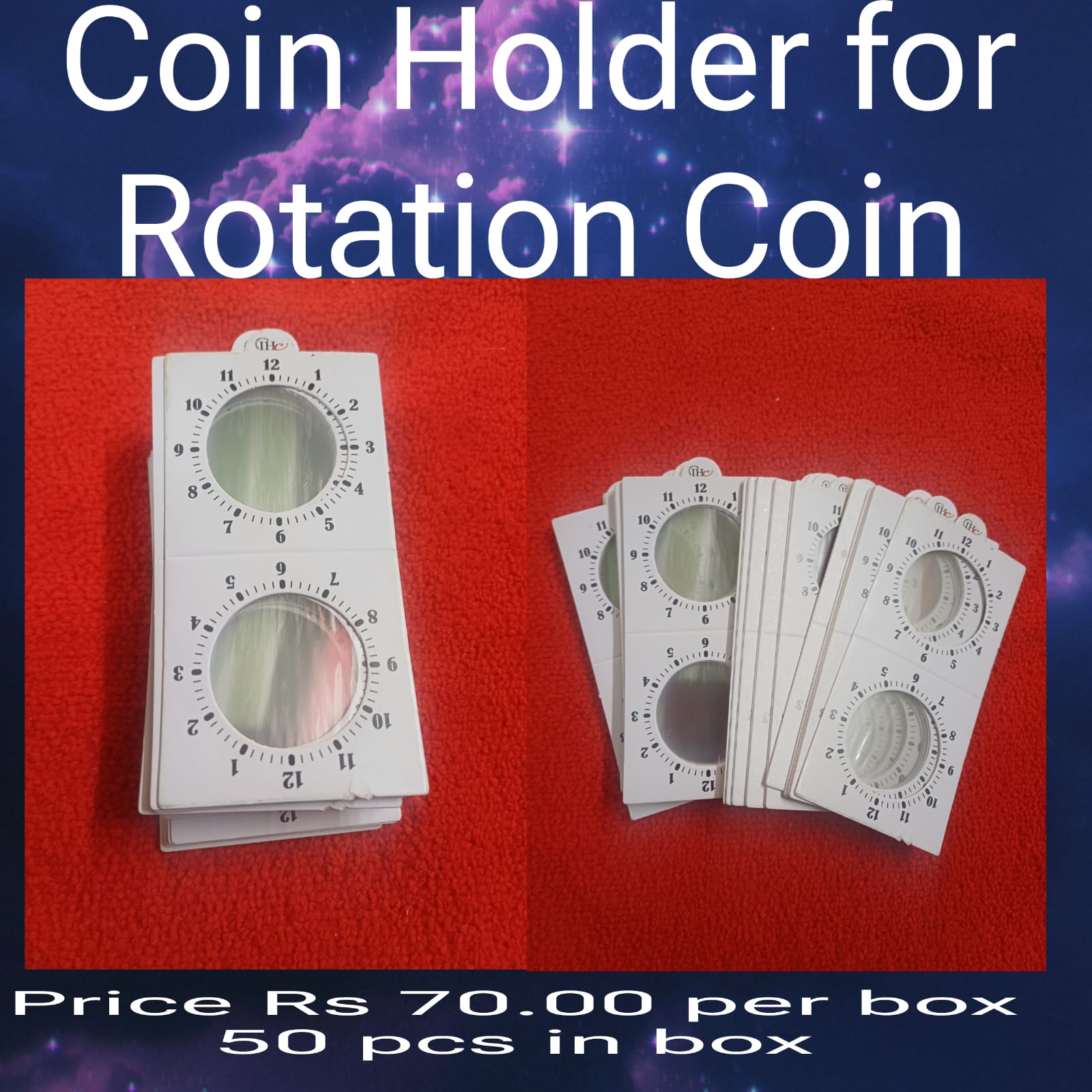 coin holder for rotation coin
