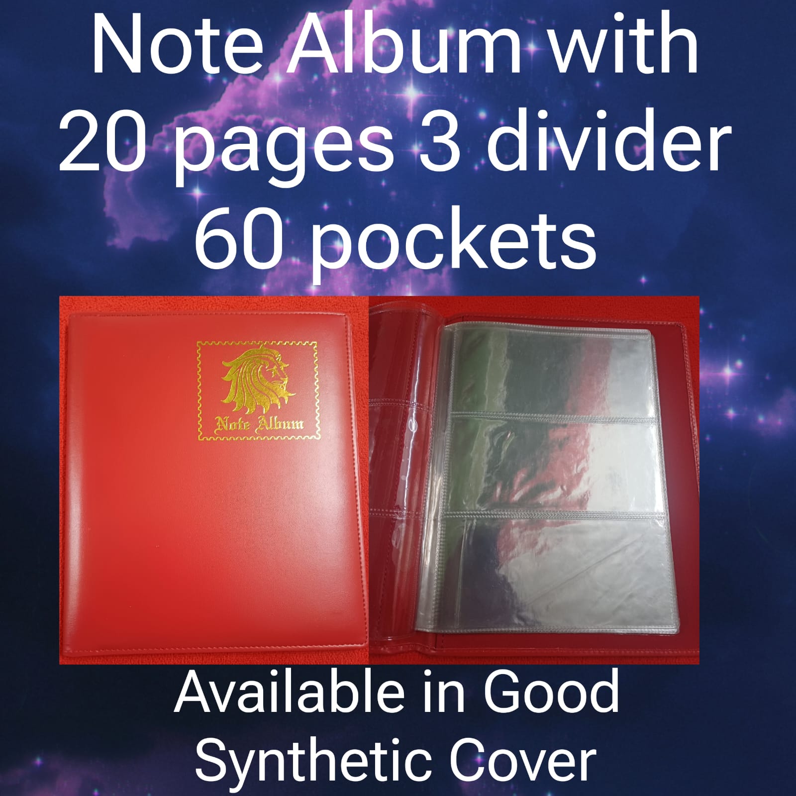 note album in synthetic cover